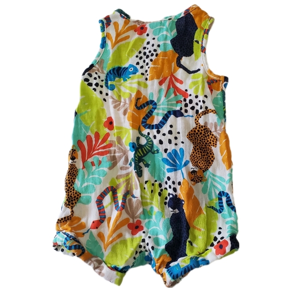 Old Navy Colorful Safari Baby Romper Size 3-6 Months - Picture 6 of 10
